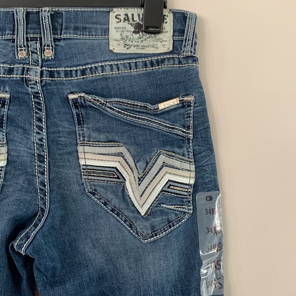 NEW SALVAGE HAVOC STRAIGHT SLIM FIT SIZE:34x28 - Picture 5 of 6